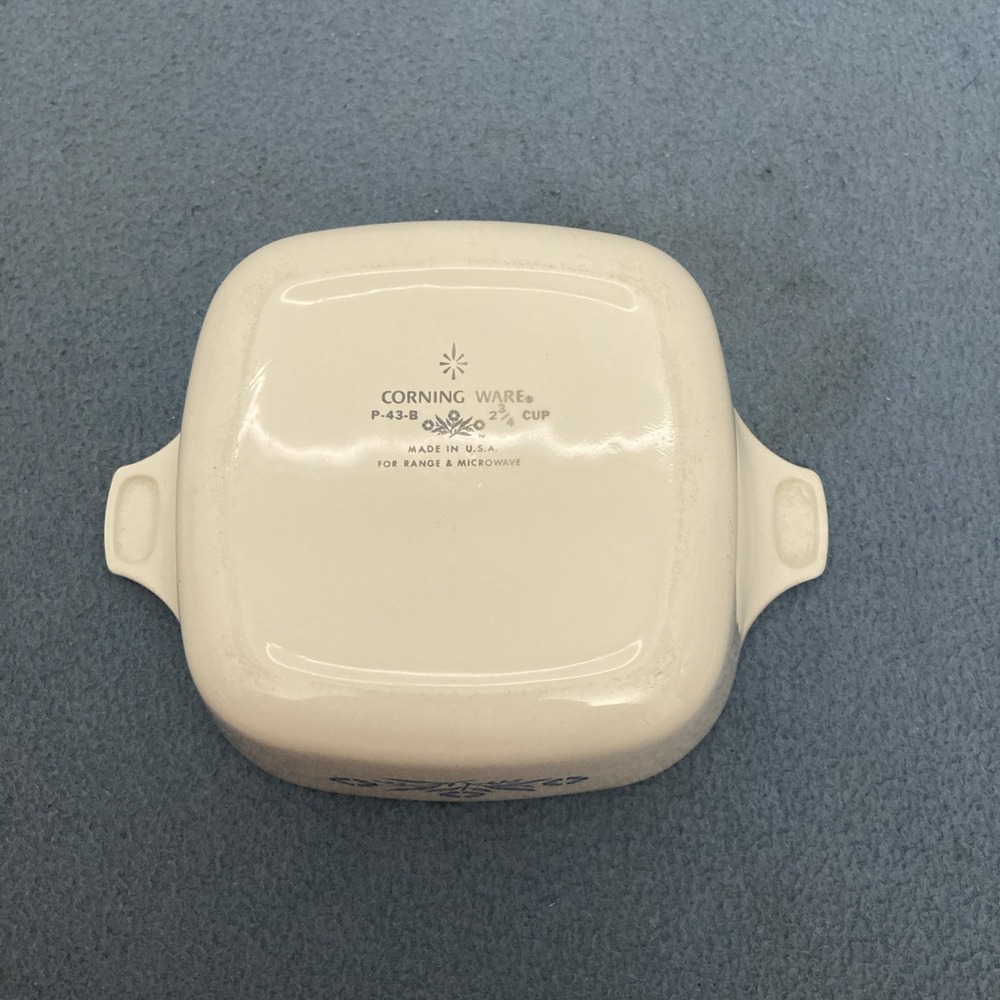 VTG Corning Ware Blue Cornflower 2 3/4 Cup Baking Dish (P-43-B)‎ No Lid - Picture 6 of 10
